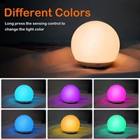 Mini veilleuse mignonne à lumière douce Petite lampe de table Lampe de nuit pour chambre d'enfant rechargeable par USB à intensité variable