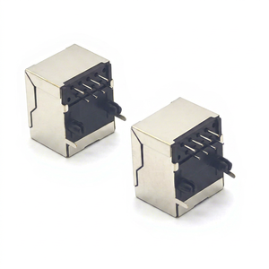 พอร์ตเครือข่าย RJ45 59-พอร์ตเดี่ยวด้านหลังแบบไม่มีไฟ ซ็อกเก็ตอินเทอร์เฟซเครือข่าย 8P - Product Image 1