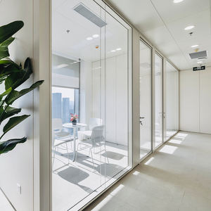 Poste de travail acoustique et insonorisé Cloisons de bureau Mur Verre Prix <span class=keywords><strong>Meilleur</strong></span> verre de bureau Cloisons acoustiques en verre - Product Image 2