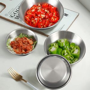Petite tasse à <span class=keywords><strong>sauce</strong></span> en acier inoxydable 304 écologique <span class=keywords><strong>Bol</strong></span> d'assaisonnement en métal poli pour vinaigrette à sushi Plats à <span class=keywords><strong>sauce</strong></span> soja - Product Image 2