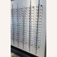 High Quality 18 Pairs Aluminium Eyewear Displays Rack Optics Instruments for Glasses Display