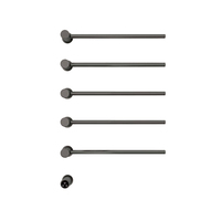 Sèche-serviettes électrique mural en alliage d'aluminium noir mat 110V 120V haute performance pour salle de bain
