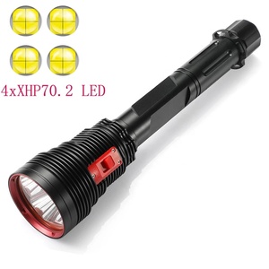 Fábrica al por mayor alto lumen 4LED XHP70.2 <span class=keywords><strong>linterna</strong></span> de aleación de aluminio 200m antorcha <span class=keywords><strong>sumergible</strong></span> táctica impermeable <span class=keywords><strong>para</strong></span> <span class=keywords><strong>buceo</strong></span> LED - Product Image 3
