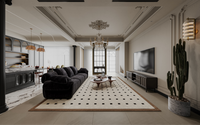 Service de design d'intérieur 3D de luxe léger pour projets résidentiels de villas écologiques avec des concepts d'intérieur modernes