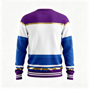 Maglione Casual da Uomo con Collo Tondo, Stile Fraternità Greca, Personalizzabile, Taglie Grandi, Produzione Diretta - Product Image 4