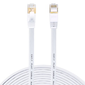 Dsunty Cat 7 F/STP Flat Ethernet <b>Cable</b> 32AWG High Speed Solid Flat Internet Lan <b>Computer</b> Patch Cord Office Network <b>Cable</b> - Product Image 5