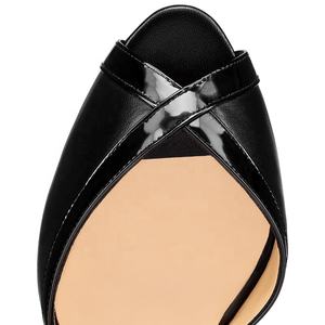 <span class=keywords><strong>Sandali</strong></span> con Plateau e Tacco Alto da Donna Peep Toe Taglie Forti - Product Image 4