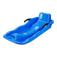 Luge à neige en HDPE sur mesure en gros, longueur 65 cm, durable, portable, résistante à l'eau, pour les sports d'hiver pour adultes, utilisation par traction et poussée