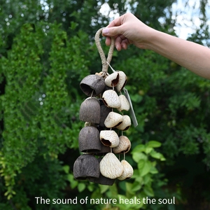 Campana de Viento de Frutas Secas Naturales al por Mayor, Panji Chacha Juju Salin, Cápsula de Semilla para Instrumento Musical de Sanación Sonora - Product Image 2