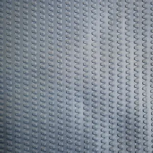 Professional Manufacture Bubble Embossed Woven Brushed 100% Polyester Grey Fabric