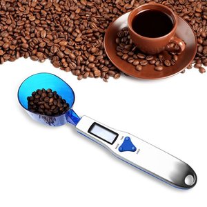 Báscula de cuchara Digital de peso de comida de cocina multifuncional portátil de mano de acero inoxidable al por mayor con 3 cucharas 500g 0,1g