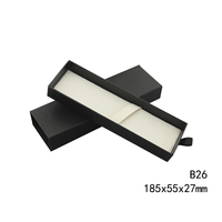 Boîte à stylos en carton avec tiroir coulissant, différentes couleurs, logo personnalisé, boîte cadeau pour stylo d'affaires individuel