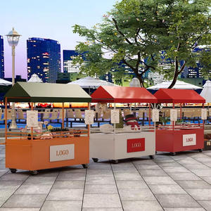 Nouveau chariot à snacks multifonctionnel pour influenceurs avec auvent - Design tendance |   Camion de restauration mobile pour la <span class=keywords><strong>promotion</strong></span> dans les centres commerciaux - Product Image 6