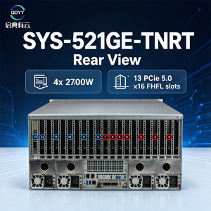 เซิร์ฟเวอร์ประสิทธิภาพสูง Super micro SYS-521GE-TNRT 5U รองรับ GPU แบบ Double-width 4 ตัว รองรับ 4TB 5600MT/s DDR5 NVMe PCIe 5.0 สำหรับการประมวลผล AI - Product Image 1
