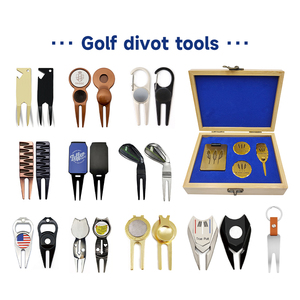 Customized Logo Multifunctional <strong>Golf</strong> Divot Repair Tool Green Fork Antioxidant <strong>Corkscrew</strong> Metal Ball Fork - Product Image 5