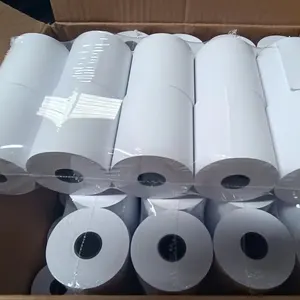 Papel de papel térmico jumbo, rolos de papel térmico suave para impressão