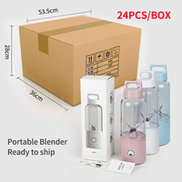 Blender Mini Portabel Elektrik USB, Penggiling Buah Jeruk Citrus Profesional, Botol Mixer Isi Ulang