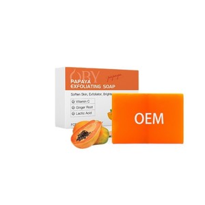 Jabón Exfoliante de Papaya 100g OEM Limpiador Facial - Product Image 1