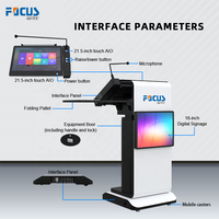 Pupitre tactile en alliage avec podium intelligent de 21.5 pouces pour tous les produits de présentation de bureaux