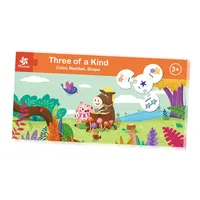 4 en 1 número de color forma Juego puzzle Juegos de impresión de fábrica del OEM personalizado diseño de Color de Material para niños