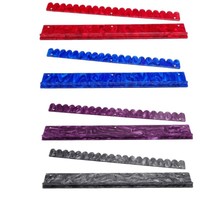 Règle de Mahjong pliable en acrylique transparente et moderne, avec support de rangement pour les jetons