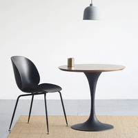 Table de salle à manger rustique en bois massif de style ferme pour petit appartement, maison, loisirs, négociation, réception, durable et simple, modèle Tulipe