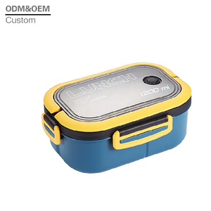 Wholesale Custom 1200ml <strong>PP</strong> Plastic Leak-Proof Lunch Box Portable Durable Eco-Friendly <strong>Food</strong> <strong>Container</strong> with Heatable Lid - Product Image 6