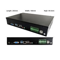 Internet Cafe Computers Win11 Mini Desktop Pc Computer Dual Lan Display Computer Fanless Mini Pc
