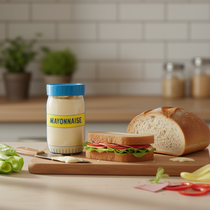 T-shirt promotionnel personnalisable avec motif « J'aime vraiment la mayonnaise » - Product Image 3