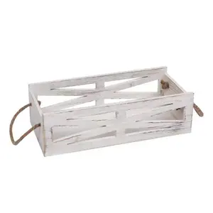 Toilet Paper Holder Farmhouse Decor with Handles Bathroom Decor Box Wood Toilet Tank Box Office Table Organizer