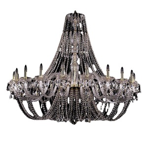 Crystal <b>Chandelier</b> Gold Finish E26 Bulb Base LED 3500K Warm White Adjustable Height Dimmable Ra90 5-Year Warranty Pendant Light - Product Image 6