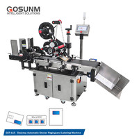 Gosunm pâte automatiquement machine d'étiquetage de codes à barres sur les étiquettes volantes de vêtement avec chargeur automatique