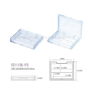 REENAEL الكلاسيكية غطاء واضح و قاعدة علبة ظلال للعين لوحة حاوية التعبئة - Product Image 1