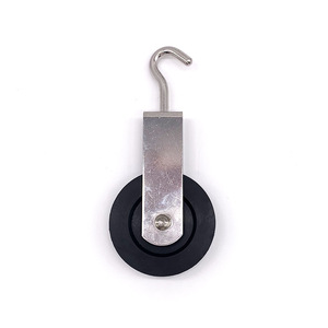 Stainless Steel 316 <b>Hook</b> Pulley Nylon Wheel For <b>Boat</b> Rope Wire Cable Use - Product Image 4