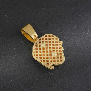 Collar de Moda Chapado en Oro de 18K para Hombre y Mujer, Estilo Hip Hop, con Colgante de Figura de Rapero y Diamantes - Product Image 6