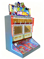 Machine d'arcade Bear Market Mini à monnayeur en acier inoxydable, jeu de lancer de billes à récompense, 2 joueurs, avec système de points par trous et émission de tickets, garantie 1 an