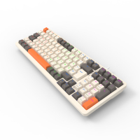 Clavier mécanique filaire allemand RTS avec rétroéclairage LED, nouveau produit pour les joueurs, disponible pour PC Windows
