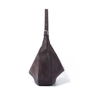 Nouveau sac à main demi-lune en daim souple pour femme, sac hobo en cuir véritable de qualité supérieure à bandoulière unique pour usage quotidien - Product Image 5