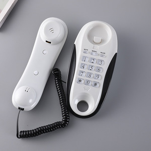 Vente en gros de téléphone filaire Trimline téléphone mural mince téléphone mural rouge Landine pour la maison bureau hôtel salle de bain - Product Image 3