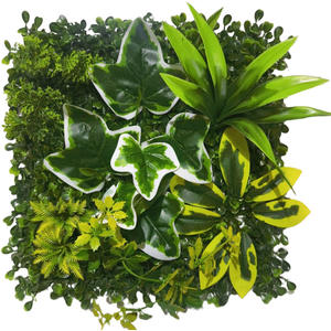 Paneles de pared de césped artificial de plástico ecológico con protección UV, decoración de vegetación para interiores y exteriores; Planta de privacidad para cubrir vallas - Product Image 6