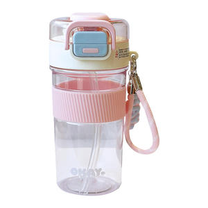 Bouteille d'eau Okay Crush Tritan, gourde sportive avec paille, gobelet en plastique portable pour l'école et les activités de plein air - Product Image 5
