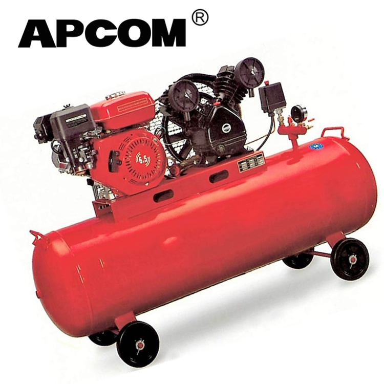 GA2508 4hp 8bar 9 CFM 70 litres réservoir d'air portatif d'essence de compresseur d'air à essence