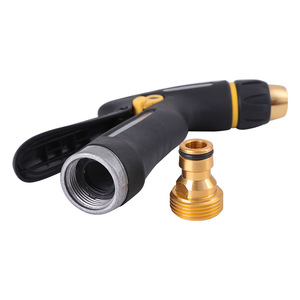 Pistolet à eau haute pression en alliage d'aluminium pour le lavage de voitures et l'arrosage des plantes avec connecteur métallique - Product Image 2