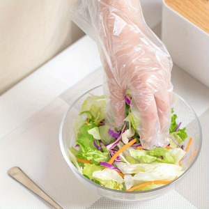 Gants protecteurs <span class=keywords><strong>de</strong></span> HDPE <span class=keywords><strong>de</strong></span> catégorie comestible certifiée par CE d'articles consommables d'hôtel - Product Image 5