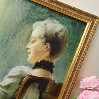 Tableaux de paysages européens et fleurs, impressions vintage, art mural, articles de décoration intérieure en bois, toiles de luxe à suspendre