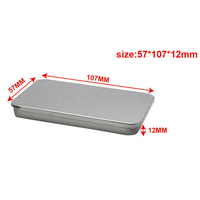 Vente en gros Boîte rectangulaire en métal personnalisé Boîte en métal empilable Mini boîte de conserve coulissante en métal