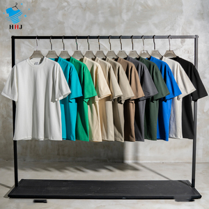 Échantillon Gratuit T-shirts Homme 100% Coton Personnalisables avec Logo, T-shirts Vides Lavés de Haute Qualité, Coupe Oversize à Épaules Tombantes pour Hommes - Product Image 4