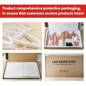 Cosun Enseigne Néon Personnalisée <span class=keywords><strong>Jumbo</strong></span> 30 ''X 13'' Enseigne Néon Ouverte Ultra Lumineuse <span class=keywords><strong>Led</strong></span> Jaune Rose - Product Image 6