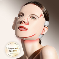 Masque facial sans fil 1072nm OEM ODM en silicone personnalisé, portable et manuel, pour les soins de la peau à domicile