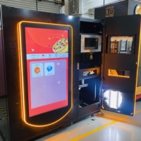 Máquina Expendedora de Pizza Comercial Totalmente Automática Directo de Fábrica, Pantalla Táctil Digital, Pago con Monedas, Tarjeta y Código QR, Compatible con Tecnología Inteligente